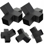 2x metallist v&otilde;rkkiige alus 100x100mm, must l&uuml;liti