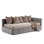 Voodi CLAURA-R + Madrats SAPNAS 2 XL|90x200|Hall #15|Veluur