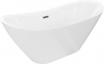 Mexen Lotos eraldiseisev vann 170 x 75 cm, valge, &uuml;levooluhall harjatud - 52051707700-66, 170 x 75 cm