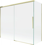 Mexen Rox kahepaneeline vannisein, t&otilde;mmatav 180 + 90 x 150 cm, l&auml;bipaistev, kuldne - 8C9-180-090-50-00
