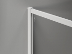 Mexen Kioto-F du&scaron;isein Walk-in raamiga 105 x 100 cm, l&auml;bipaistev 8 mm, valge - 800-105-202-04-20-100