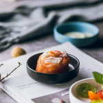 Keraamilised kastmekausid 9 cm Elegantsed Komplekt 6 tk Mustad &mdash; sushi n&otilde;ud, suupistekausid, must lauan&otilde;ud, dipikastme n&otilde;ud, hemoton k&ouml;&ouml;gitarvikud, v&auml;ikesed keraamilised kausid, serveerimiskomplekt