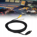 Professionaalne Din 8 pin to 2 Rca kaabel, 3m