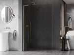 Mexen Kioto-X L du&scaron;isein Walk-in 90 x 200 cm, l&auml;bipaistev 10 mm, kuldne - 800-090-107-50-00-X