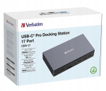 Verbatim Sb-c Pro dokk: 3xhdmi, 2xdp, Rj45, 5xusb, 2xusb-c