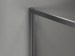 Mexen Kioto-F du&scaron;isein Walk-in raamiga 120 x 202 cm, h&auml;rmas klaas 8 mm, harjatud gun gray - 800-120-104-66-30
