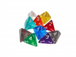 M&auml;ngut&auml;ring Chessex D4 Translucent Dice, 1 tk.