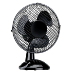 Lauaventilaator LIFETIME, 22 cm, 22W, must