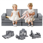 Modulaarne laste m&auml;ngudiivan, 14-osaline komplekt, hall