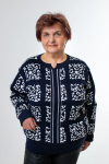 Naiste džemper mustriga, sinine, 50