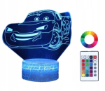 Led 3d laua &ouml;&ouml;lamp puldiga, 16 v&auml;rvi