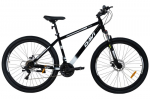 Maastikuratas 29", tugev raam 18", 175-195 cm, 21 k&auml;iku, vedrustus, must/valge, Davi Terrano