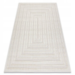 Sisal kahetasandiline vaip raamiga, valge 120x170 cm