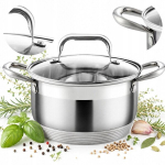 Terasest haigur 7,7l 26cm kaanega, induktsiooniks