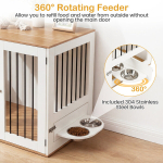 Koerakuut m&ouml;&ouml;bel 80x55,5x71,5 cm valge puidust sise-kennel