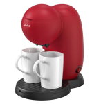Zephyr 55OV51170G, 450 W, veemahuti 0,3 l, 2 tk keraamilised tassid, punane