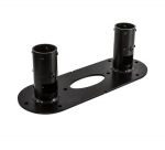 Teleri kinnitus B-Tech BT7807/B Raske p&otilde;randa- / laetalune / &Oslash;50 mm poomide paigaldamiseks, B-Tech BT7807/B Didelio atsparumo grindų / lubų pagrindas / skirtas &Oslash;50 mm strėlėms tvirtinti