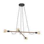 TK Lighting rippvalgusti Helix Wood Orzech 4 4949