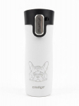 Contigo West Loop 3.0 termotops Prantsuse buldogi motiiviga, 470 ml, mattvalge