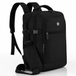 Ergonoomiline Peterson 2-&uuml;hes reisikott-seljakott 3D Air Mesh seljaosa ja 6 taskuga, must, 20 l