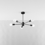 Sollux Lighting ripplamp Lango 5, must