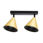 Milagro laevalamp Cone, must/kuldne