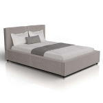 Polsterdatud voodi Salerno 140x200 cm taupe