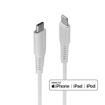 CABLU alimentare si date Lindy pt.nutitelefon Lightning (T) la USB Type-C (T), 1 m, PVC, alb, "LY-31316" (timbru verde 0,08 lei)