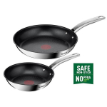 Pannide komplekt - TEFAL - B817S255 - Roostevaba teras - 2 T&uuml;kki - &Oslash; 20 cm ja &Oslash; 26 cm