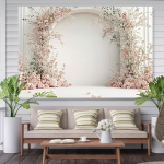 Pol&uuml;estrist Lillekaare Taust, Romantiline Fototaust Pickify, 70.8inch*90.5inch/180cm*230cm