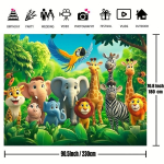 Karnevali Loodus Safari Taustakangas Pickify, 230*180cm/90.5*70.8inch