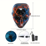 LED Halloween Helendav Mask - Pidup&auml;eva Dekoratsioon Pickify, Violetinė žalia Kairė ir De&scaron;inė