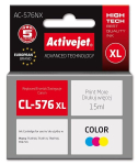 Laserprinteri kassett Activejet AC-576NX Canon printer ink, replacement Canon CL-576XL; Supreme; 15 ml; colour: sinine, kollane, magenta