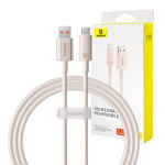 Baseus Habitat Usb-c 100w 1m laadimiskaabel - nisu roosa
