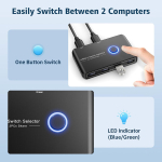 USB-l&uuml;liti (Switch) 2 arvutile, 4 porti