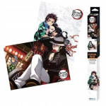 Plakat - ABYstyle - Demon Slayer - Chibi komplekt - 52x38 cm - 170 g/m&sup2; - K&otilde;rge kvaliteediga tr&uuml;kk