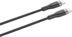 USB-C kuni USB-C kaabel Fixed FIXDB-CC2-BK, 2 m, 100 W, punutud