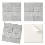 K&ouml;&ouml;gi v&otilde;i vannitoa graafikaga dekoratiivsed vin&uuml;&uuml;lplaadid 3D telliskivimustriga 9x30x30 cm, 30x30 cm