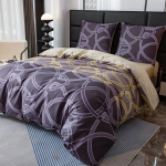 Eurofirany kahepoolne puuvillsatiinist voodipesukomplekt PBS-845, 180x200 cm, 3-osaline