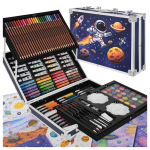 Suur joonistuskomplekt kohvris &bdquo;Maaleo Astronaut&ldquo; (145 osa)