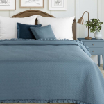 Eurofirany voodikate Frill, 170x210 cm, sinine