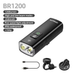 MBMP 1200LM elektriline jalgratas. T&otilde;ukeratta LED-esituled 2500mAh akuga, 5 režiimi, must