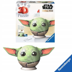Ravensburger Puzzle 3d 72 elem. Pall Star Wars Grogu pusle lastele