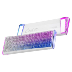 DAREU COOL68 60% juhtmevaba m&auml;nguklaviatuur RGB-valgustusega ja l&auml;bipaistva v&auml;rviga