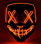 Punane LED &otilde;udne mask Widmann punane