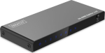HDMI jagaja 1x4, 4K/60Hz UHD koos HDR-iga, 18 Gbps, HDCP 2.2, EDID, Must