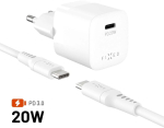 Laadija - seinakohandaja Fixed Mini fikseeritud laadija 1x USB-C 1,67 A (FIXC20M2-CC-WH)