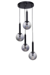 Opviq rippvalgusti 9059-4, must/hall