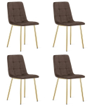 4-osaline s&ouml;&ouml;gitoolide komplekt Kara, pruun/kuldne