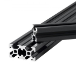 Alumiiniumist ekstrudeeritud profiilid 6 tk 2000 mm 2020 T-s&otilde;lm must